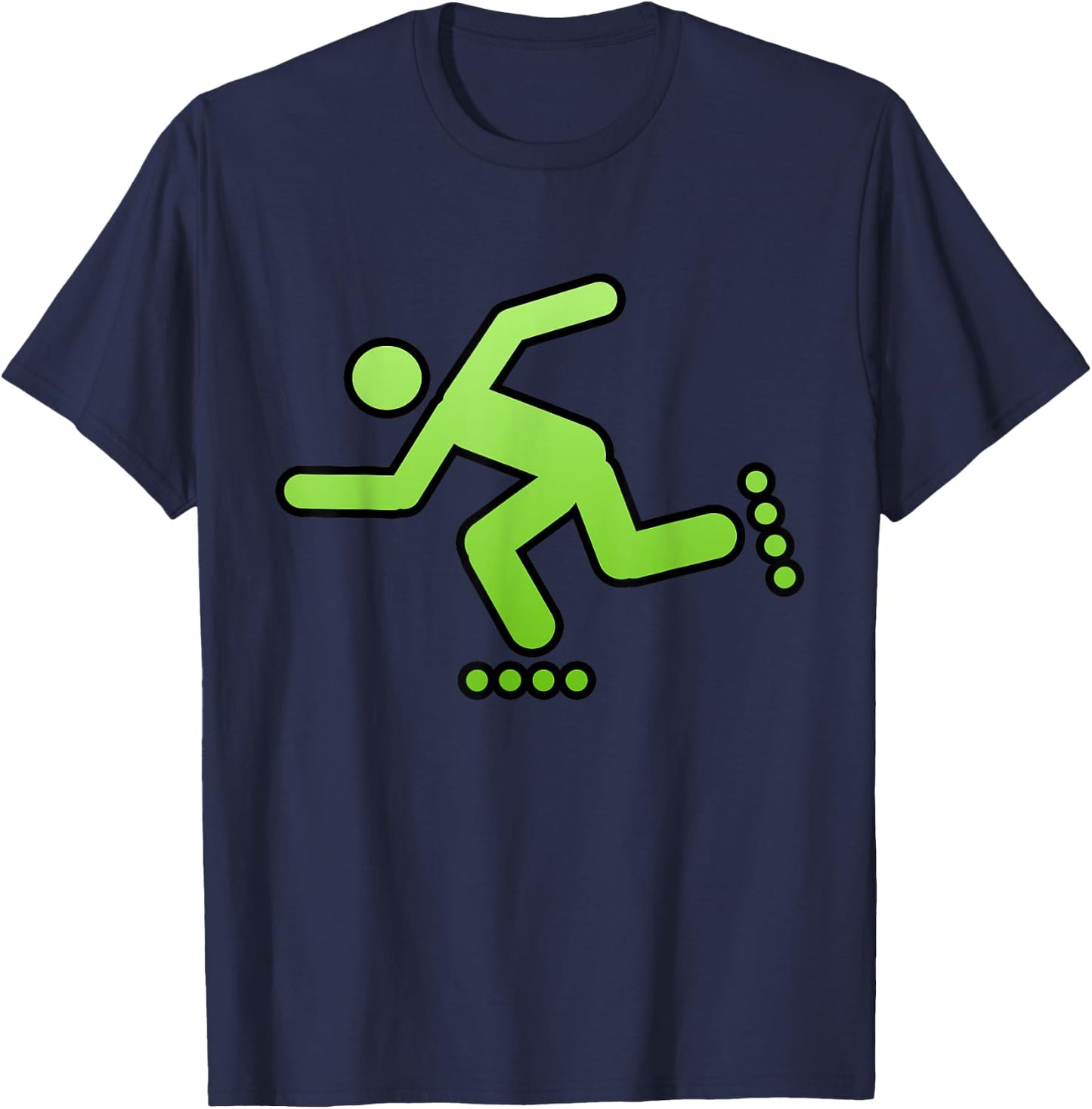 Retro Aggressive Inline Skating Roller Blading T-Shirt - T-Shirt | Navy