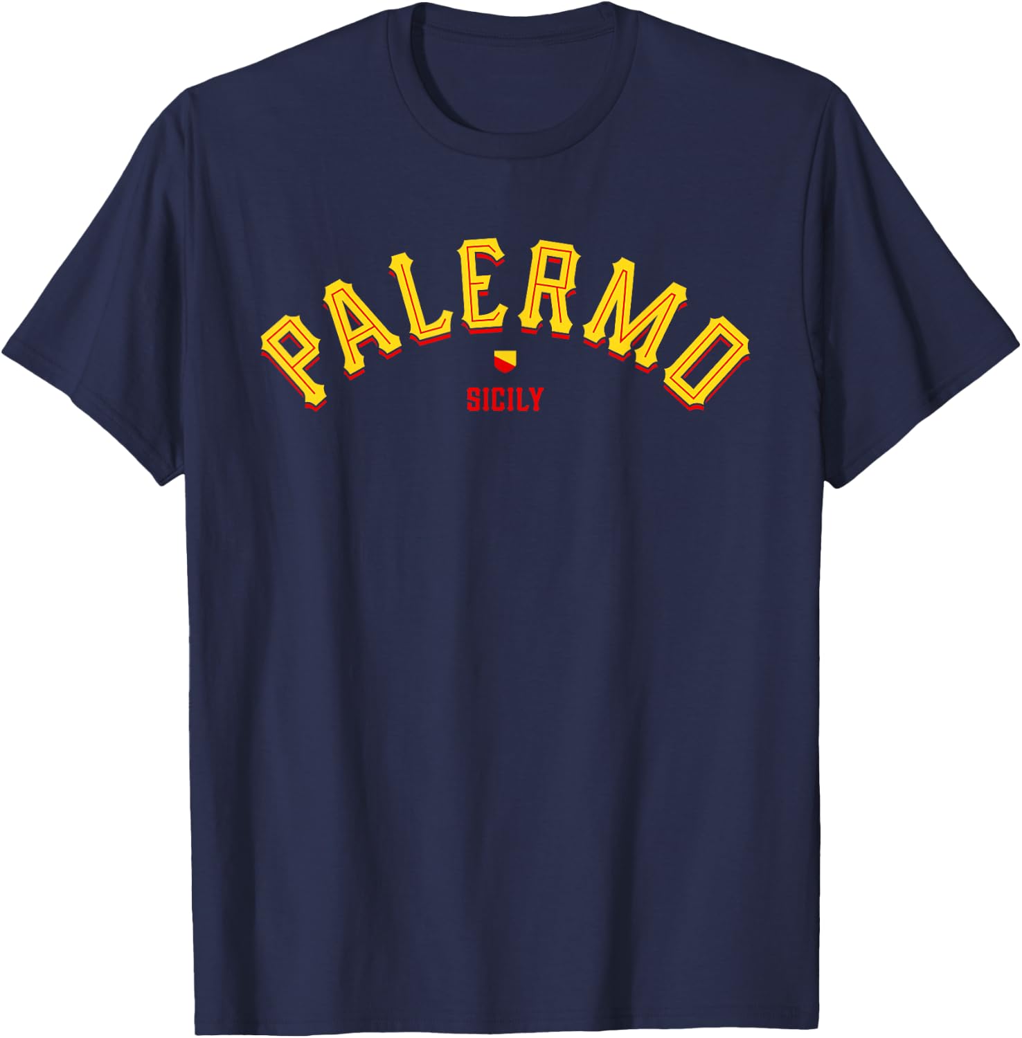 Palermo Sicily | Vintage Italy Sicilian T-Shirt - T-Shirt | Navy