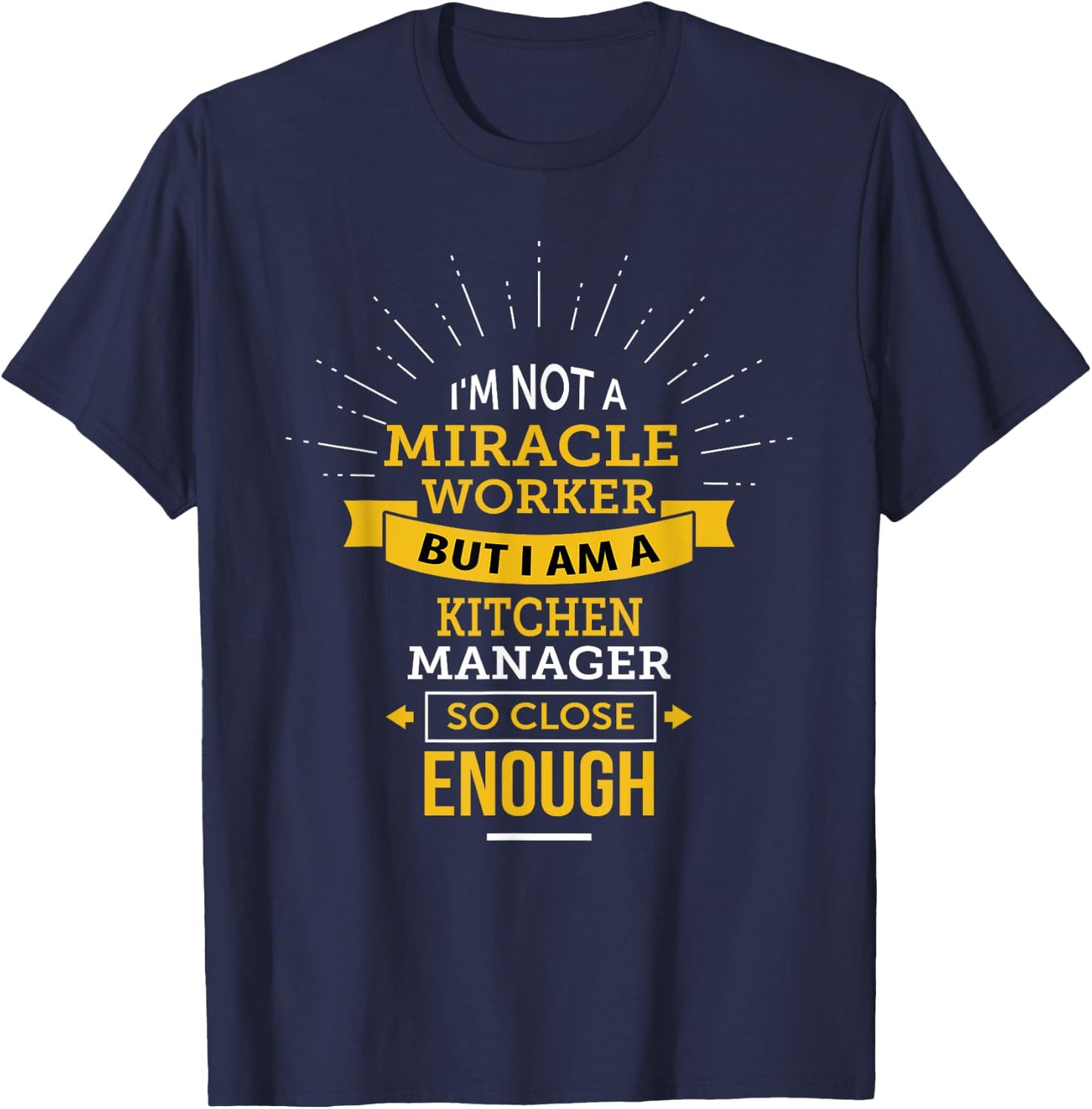 Funny Kitchen Manager T-Shirt - T-Shirt | Navy