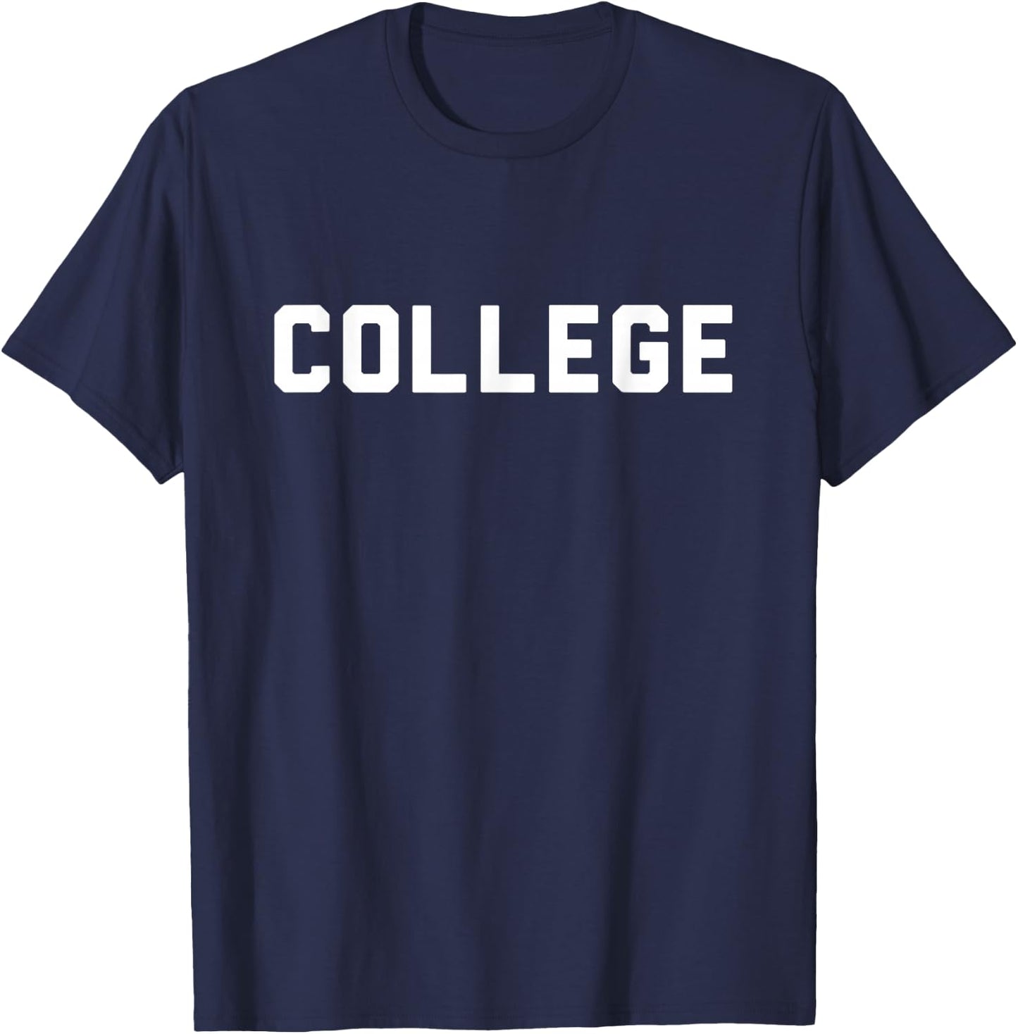 'College' 80s Party House Movie Classic College T-Shirt - T-Shirt | Navy