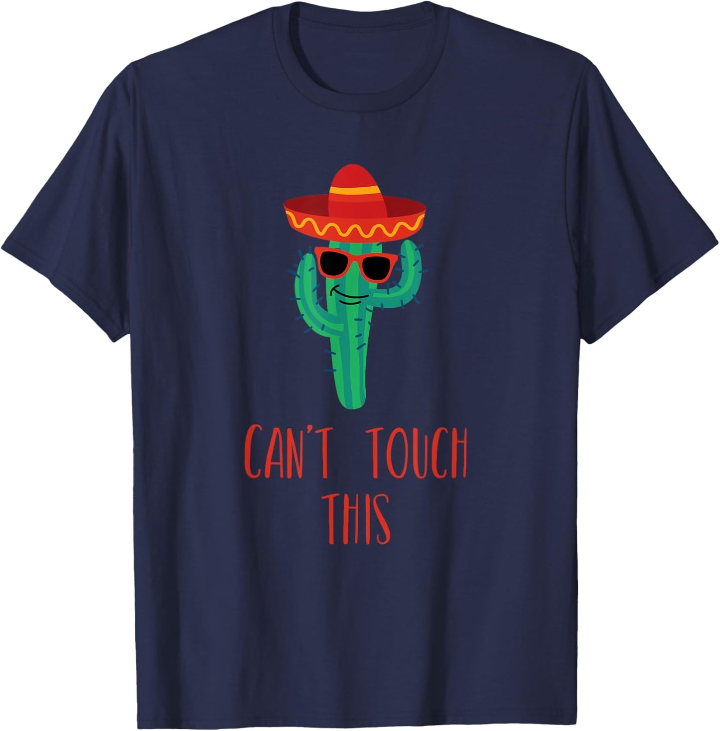 Can't Touch This Cactus T-Shirt - T-Shirt | Navy