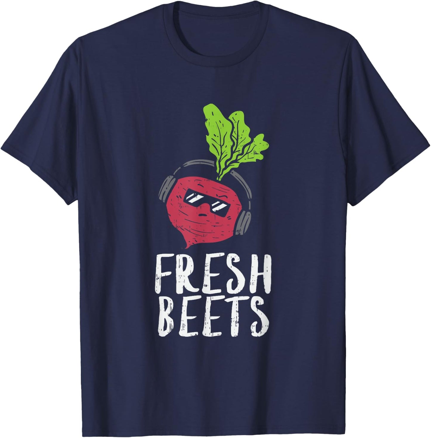 Funny Fresh Beets Vegetable Farmers Market Local Farm Food T-Shirt - T-Shirt | Navy