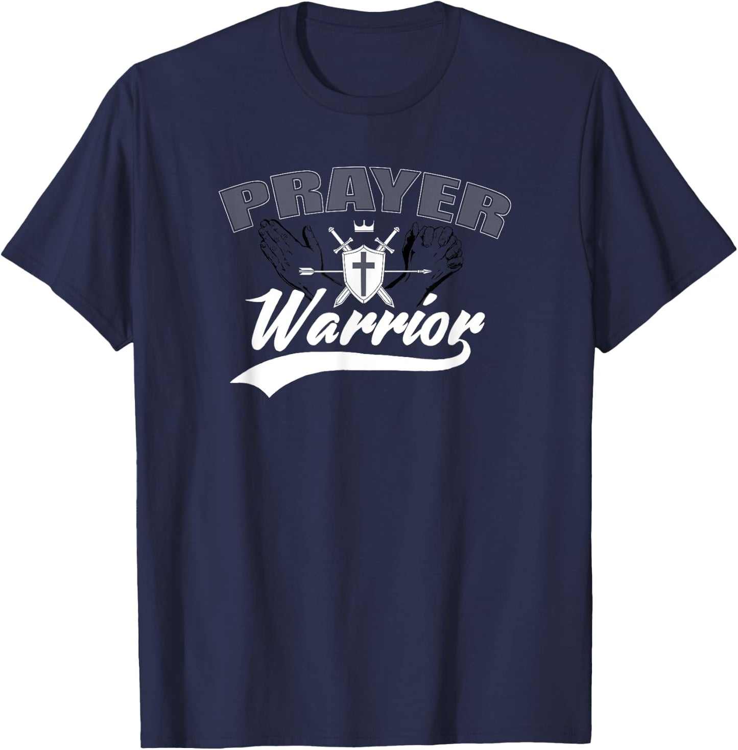 Prayer Warrior Women and Kids T-Shirt - T-Shirt | Navy