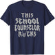 This School Counselor Rocks Rock Music Lover T-Shirt - T-Shirt | Navy