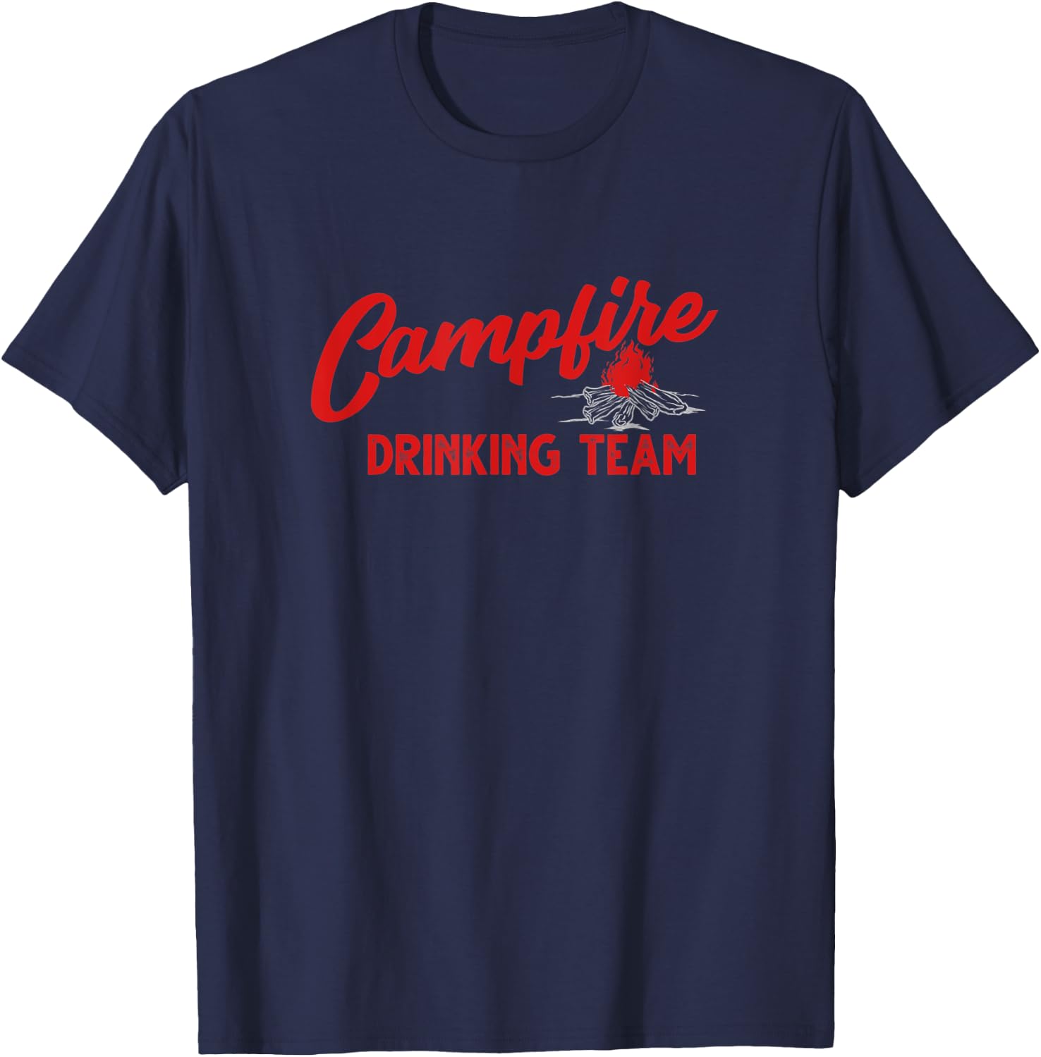 Campfire Drinking Team T-Shirt - T-Shirt | Navy