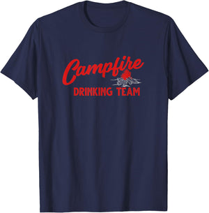 Campfire Drinking Team T-Shirt - T-Shirt | Navy