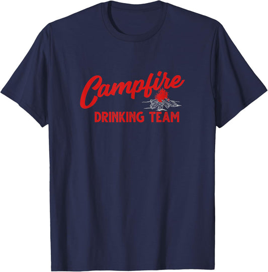 Campfire Drinking Team T-Shirt - T-Shirt | Navy