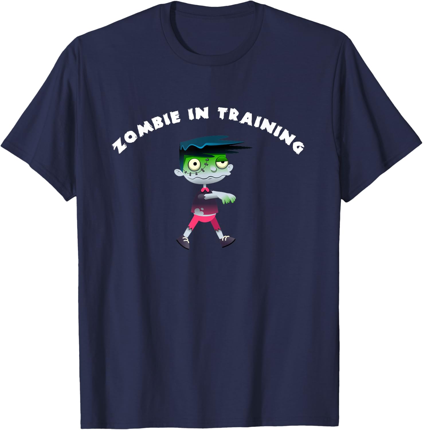 Zombie Toddler Shirt Funny Zombie Youth T-Shirt - T-Shirt | Navy