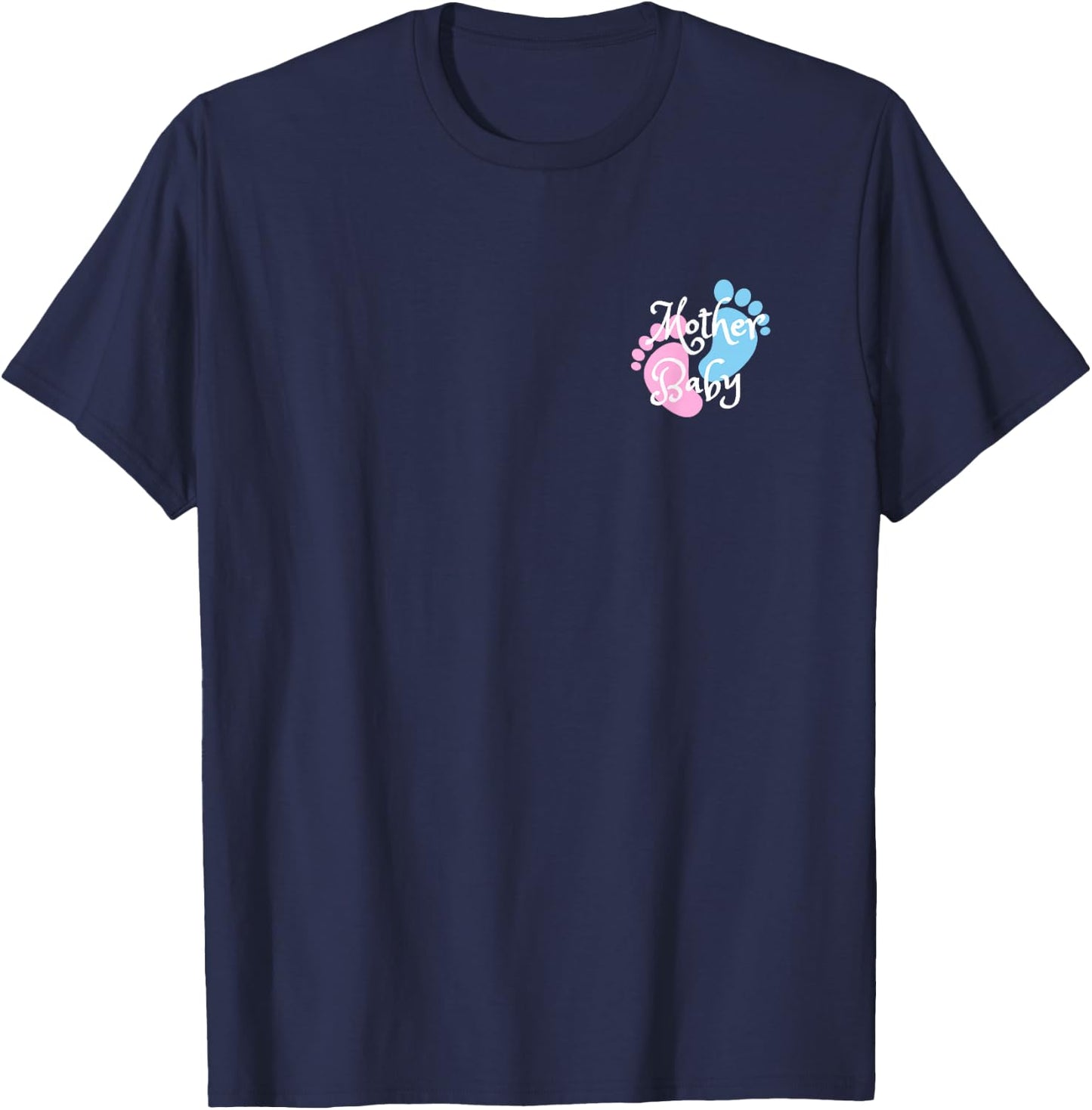 Stork Carrying Baby Postpartum (Mother-Baby) Nurses T-Shirt - T-Shirt | Navy