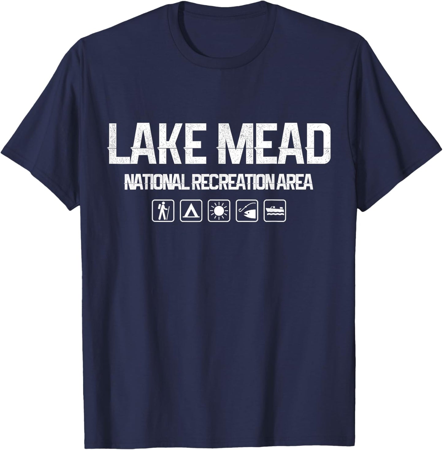 Lake Mead National Recreation Area, Nevada Outdoor T-Shirt - T-Shirt | Navy