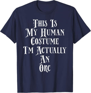 Orc Costume Funny Fantasy Gamer RPG Roleplay Character Orc T-Shirt - T-Shirt | Navy