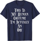 Orc Costume Funny Fantasy Gamer RPG Roleplay Character Orc T-Shirt - T-Shirt | Navy