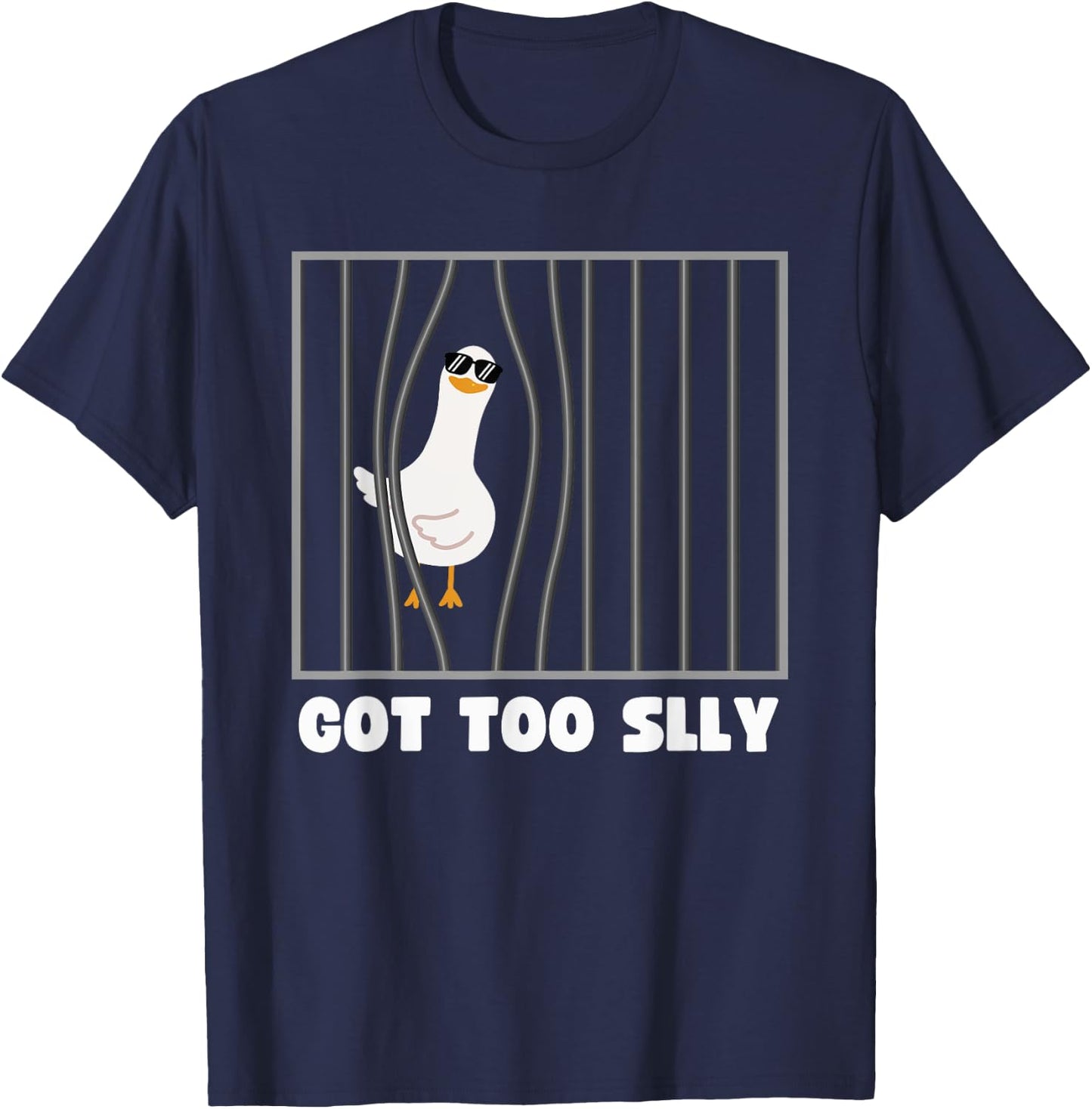 Got Too Silly Goose , Silly Goose Meme Funny Bird T-Shirt - T-Shirt | Navy