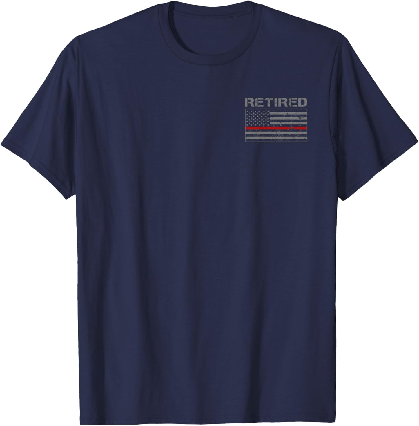 Retired Firefighter Gifts Firefighter Retirement Gifts T-Shirt - T-Shirt | Navy