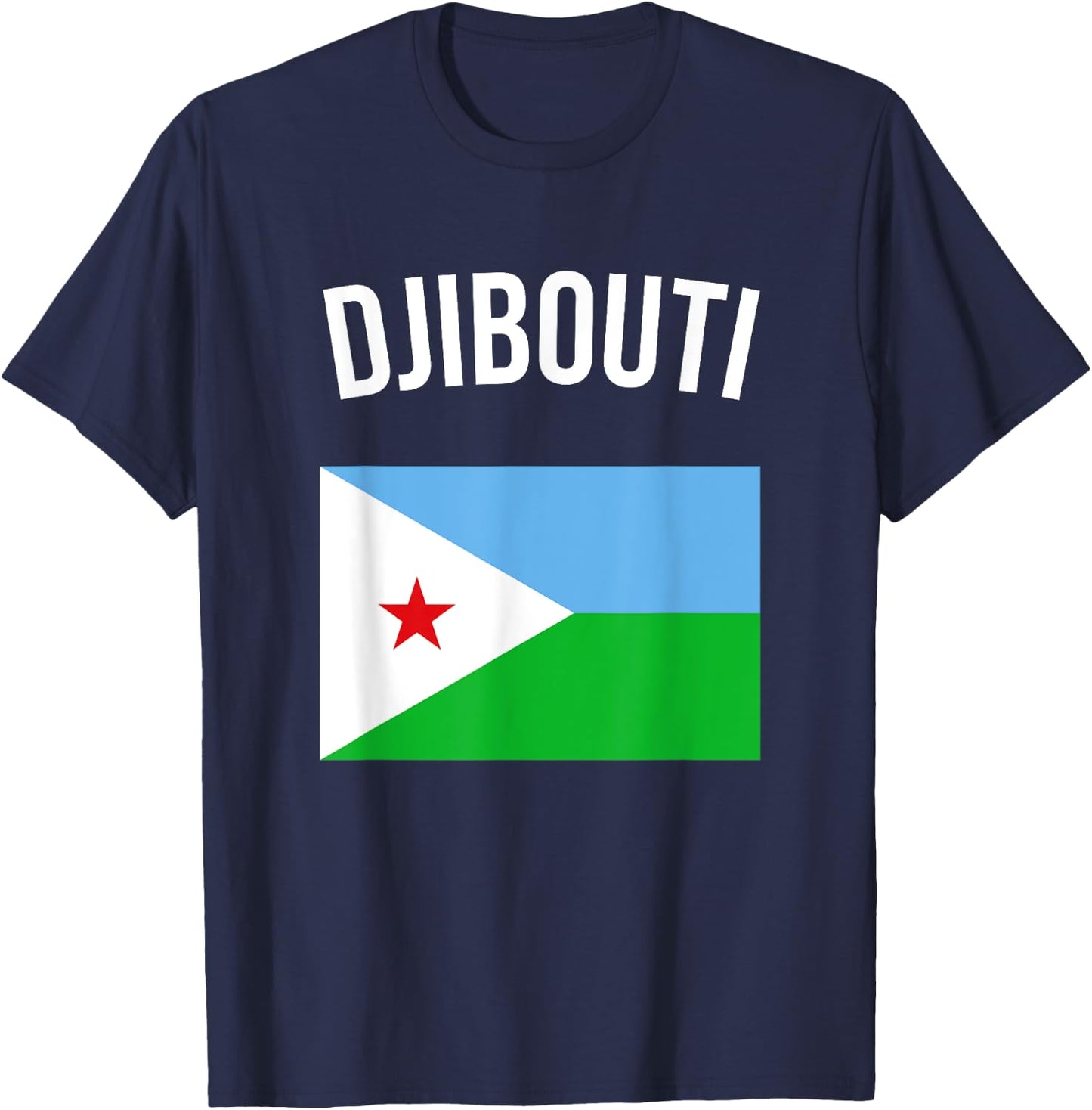 Djibouti Djiboutian Flag & Vacation Gift T-Shirt - T-Shirt | Navy