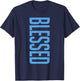 University Blue Black White Match T-Shirt - T-Shirt | Navy