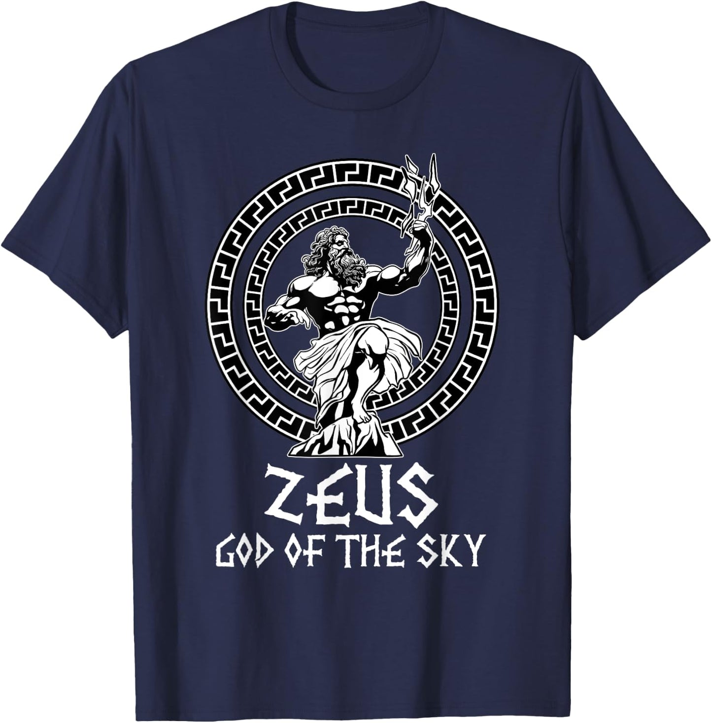 Greek Mythology Shirt Ancient Greece History Lovers of Zeus T-Shirt - T-Shirt | Navy