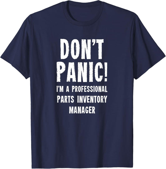 Parts Inventory Manager T-Shirt - T-Shirt | Navy