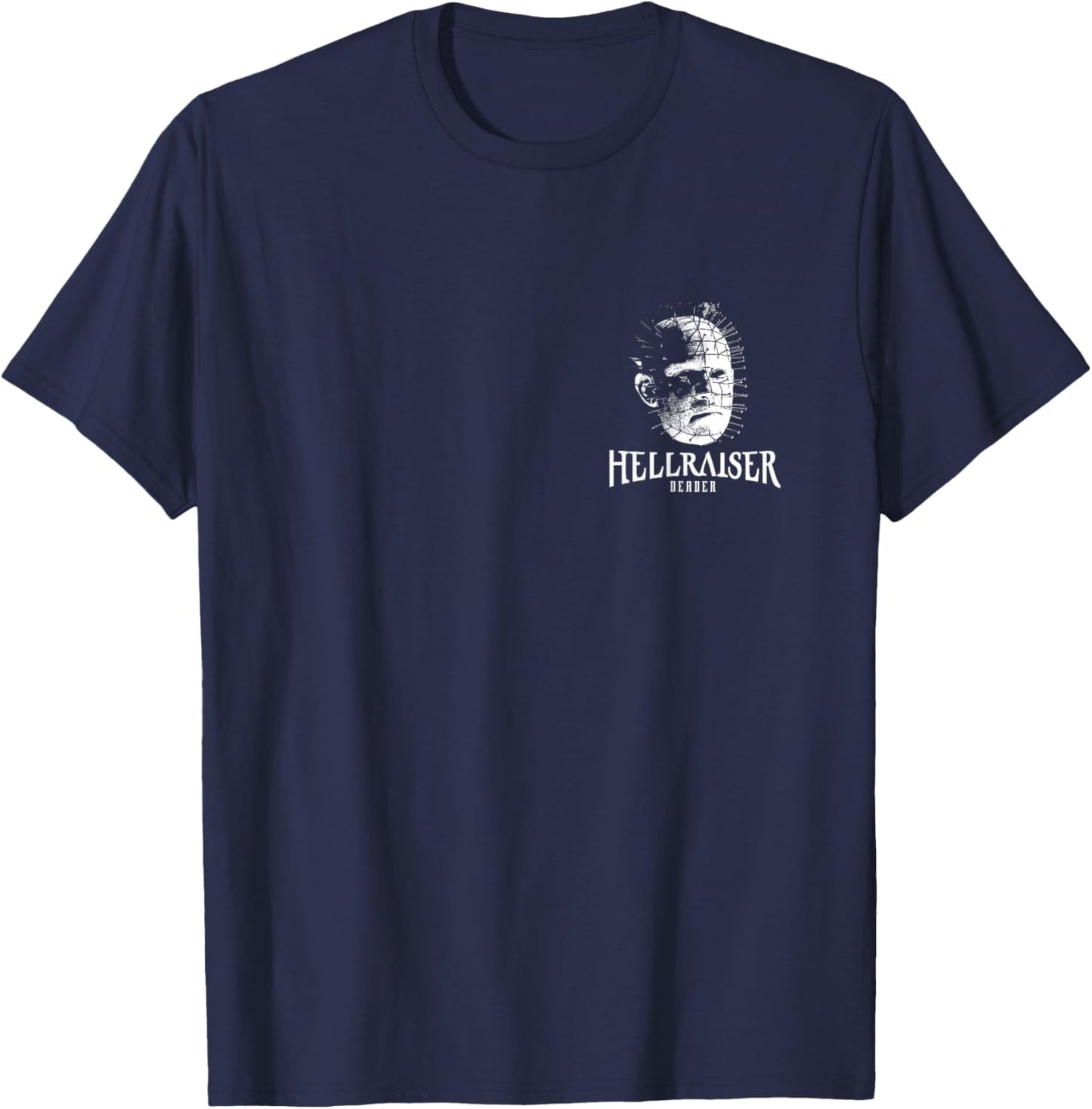 Pinhead Scary Horror Movie Deader Graphic PAPL14581 T-Shirt - T-Shirt | Navy