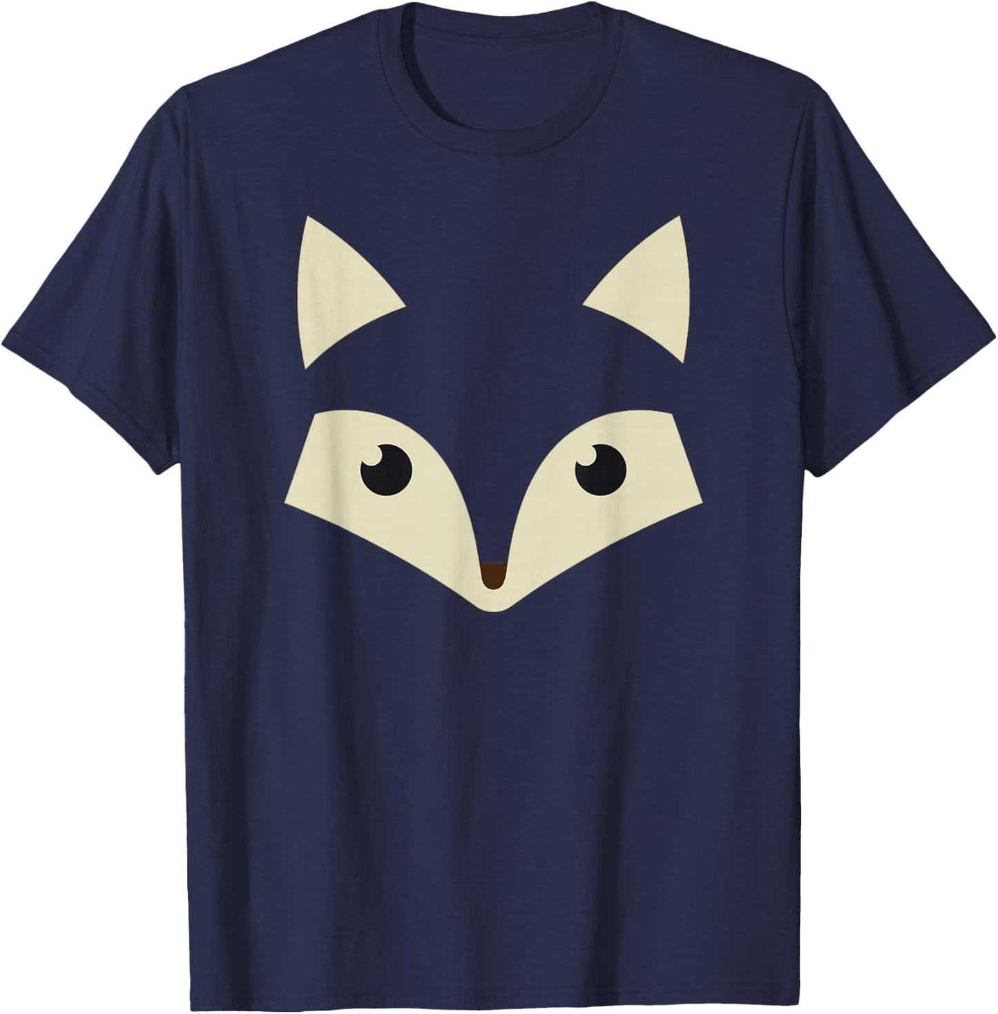 Cute Fox Face Awesome Halloween Costume Gift Shirt T-Shirt - T-Shirt | Navy