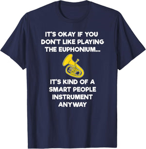 Euphonium Gift - Funny Euphonium Player Smart T-Shirt - T-Shirt | Navy