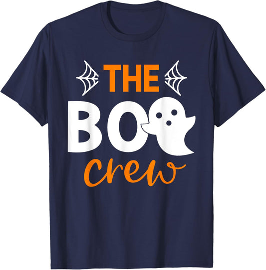 The Boo Crew Shirt Matching Halloween Family Shirts Pajamas T-Shirt - T-Shirt | Navy