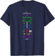 Arecibo Message Space Exploration T-Shirt - T-Shirt | Navy