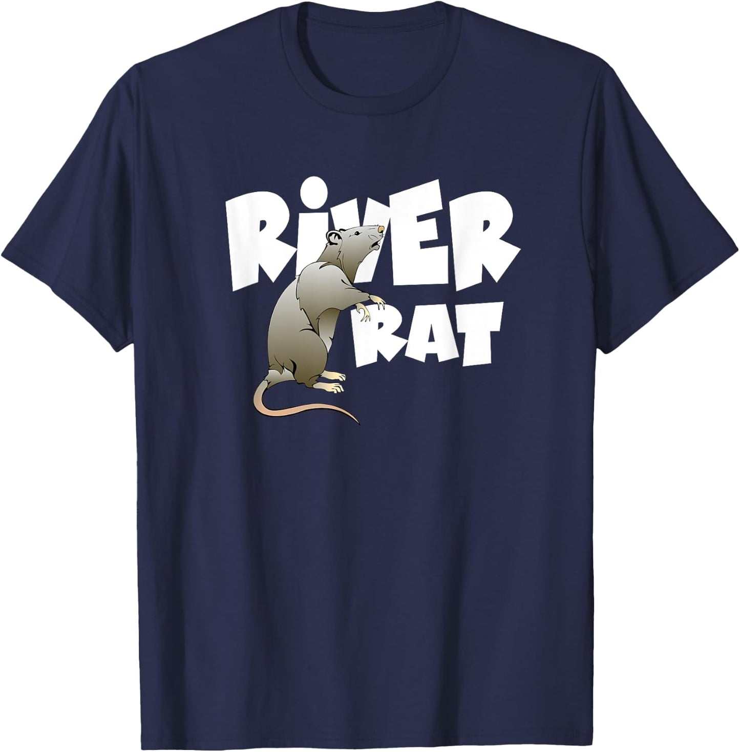 River Rafting Tubbing River Rat T-Shirt - T-Shirt | Navy