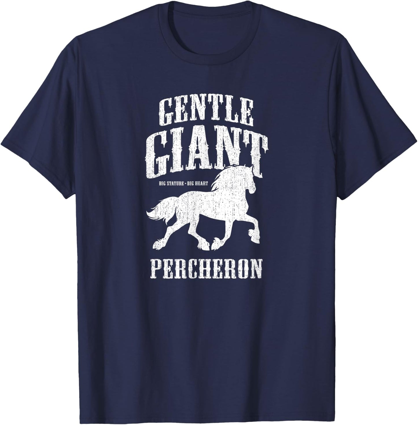 Gentle Giant - Percheron Draft Horse T-Shirt - T-Shirt | Navy