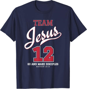 Jesus and Baseball Team Jesus Christian shirts T-Shirt - T-Shirt | Navy