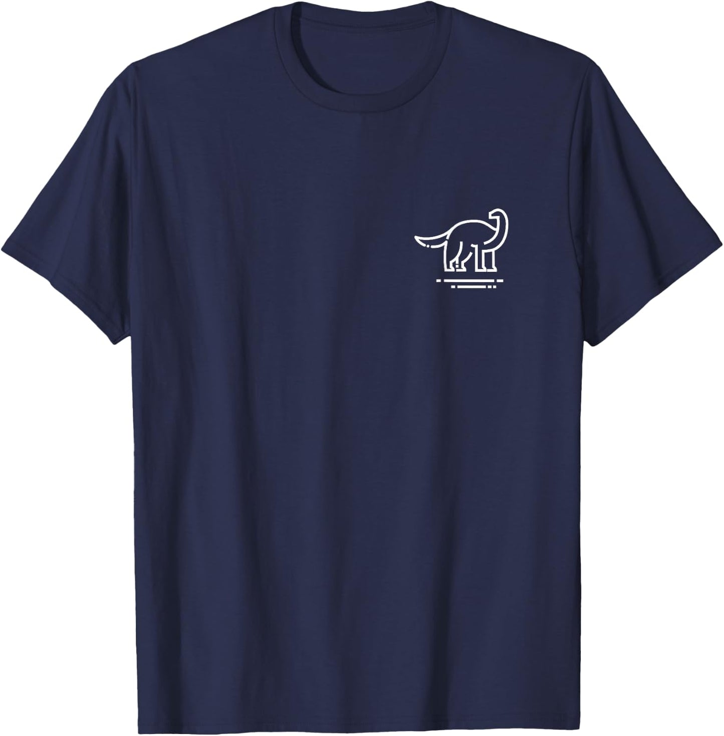 Brontosaurus Women & Kids | Dinosaur Badge T-Shirt - T-Shirt | Navy