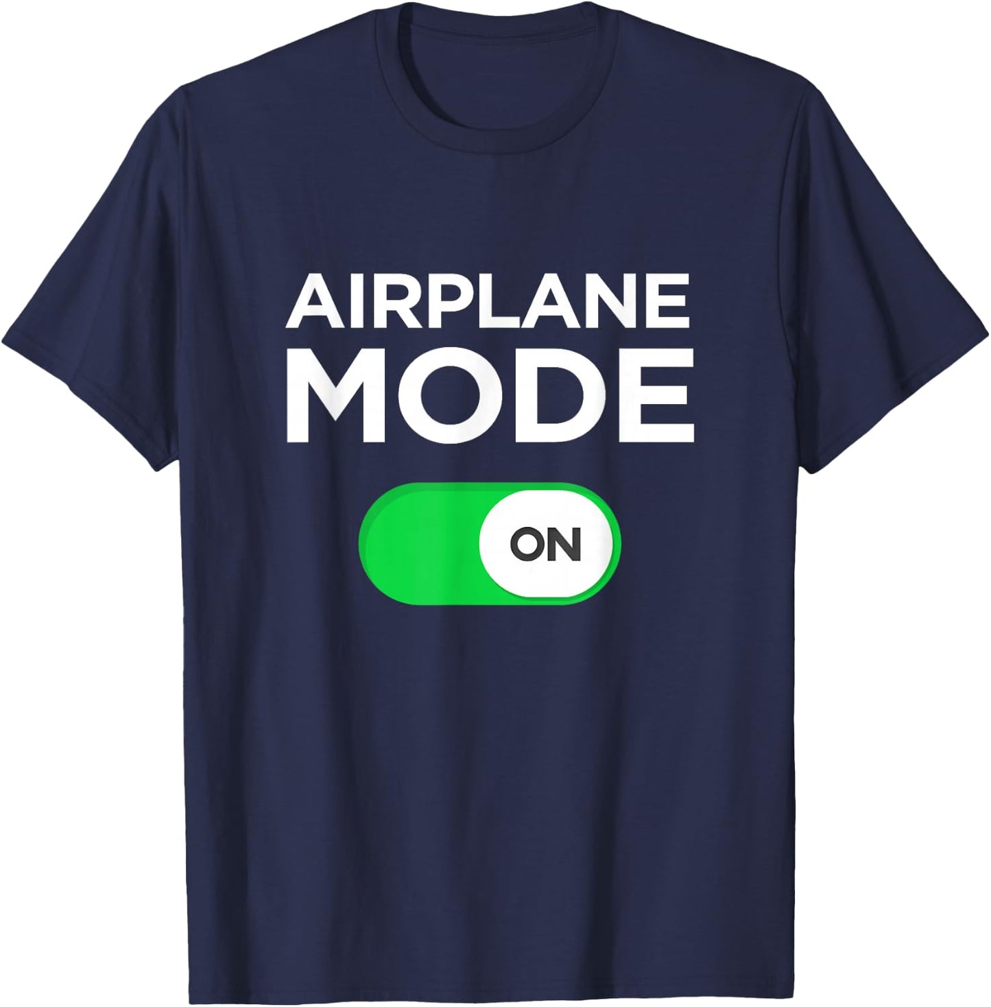 Airplane Mode on Fun Vacation Summer t Shirt Men Women Kids T-Shirt - T-Shirt | Navy