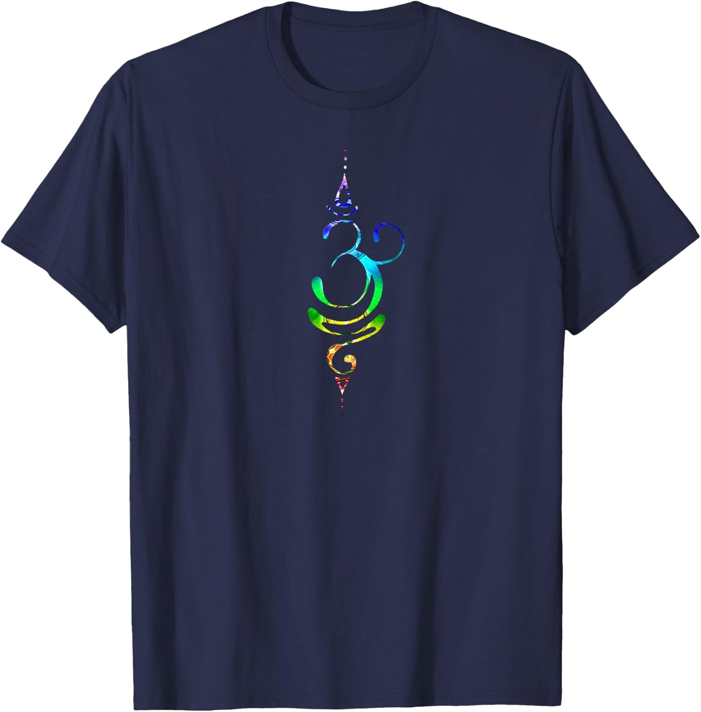 Breathe Symbol Chakra T-Shirt - T-Shirt | Navy