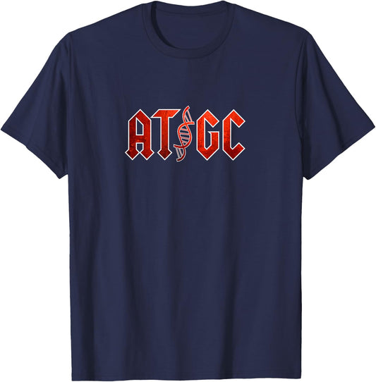 Funny Science Teacher Gift DNA ATGC T Shirt Women Girls Kids T-Shirt - T-Shirt | Navy