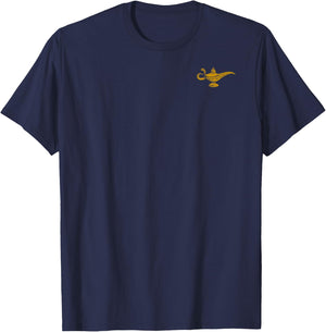 Disney Aladdin Live Action Genie's Lamp Pocket Logo T-Shirt - T-Shirt | Navy