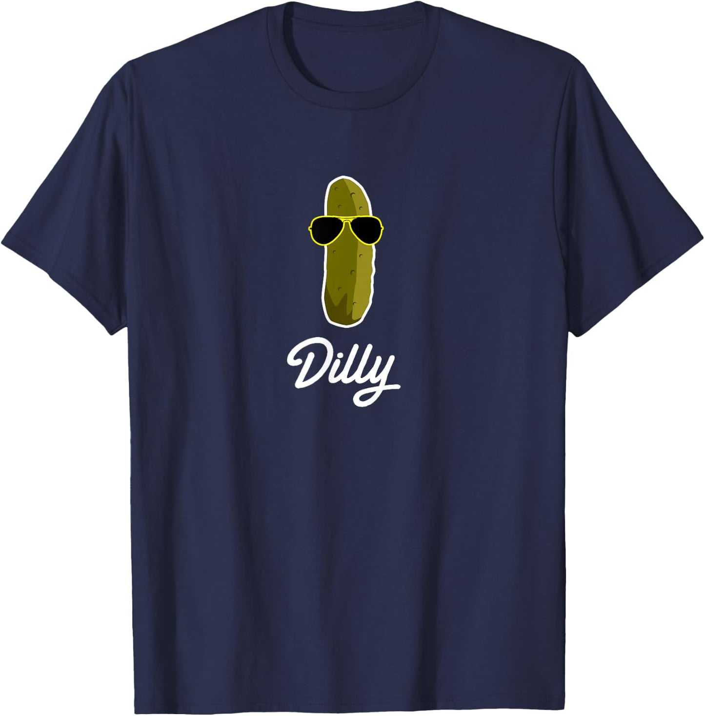 Funny Pickle Dilly Food Gift T-Shirt - T-Shirt | Navy