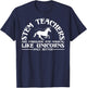 Funny STEM Teacher Appreciation Unicorn Lover T Shirt Women Girls Kids T-Shirt - T-Shirt | Navy