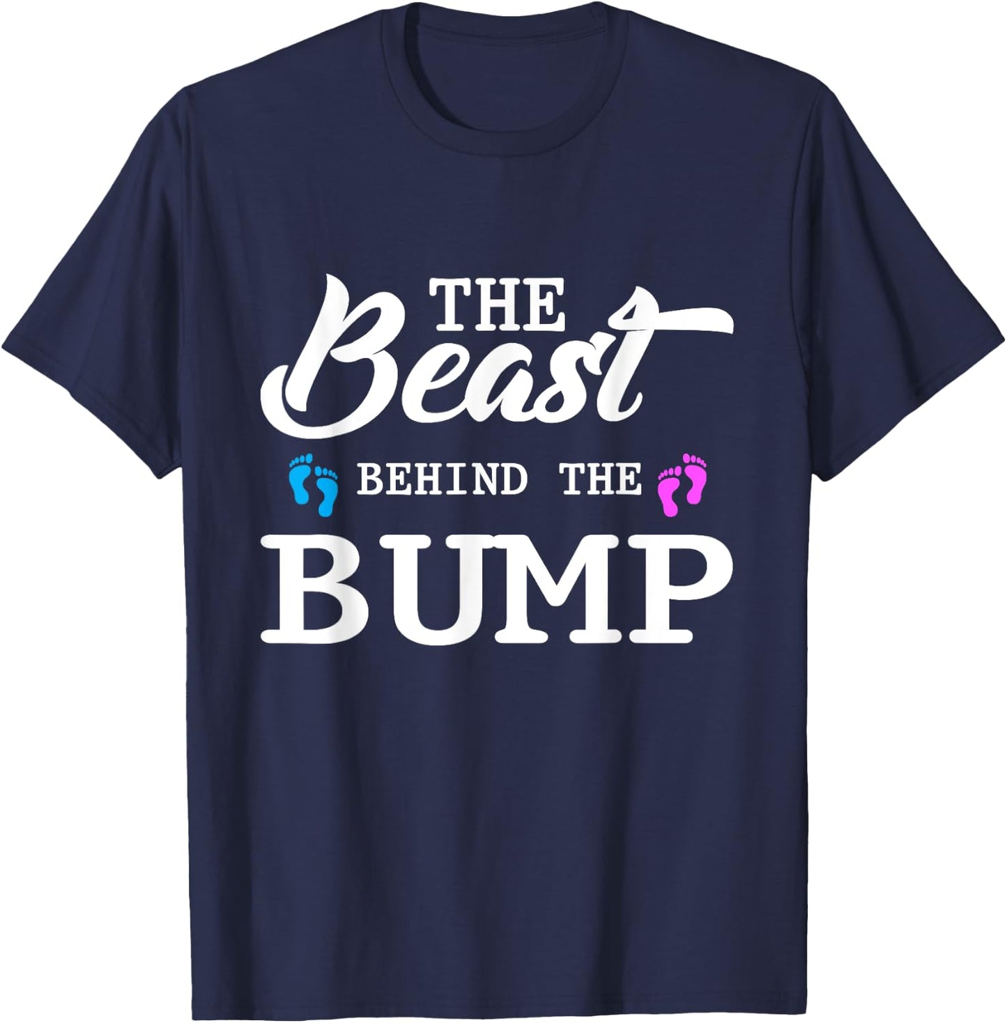 The Beast Behind The Bump T Shirt T-Shirt - T-Shirt | Navy