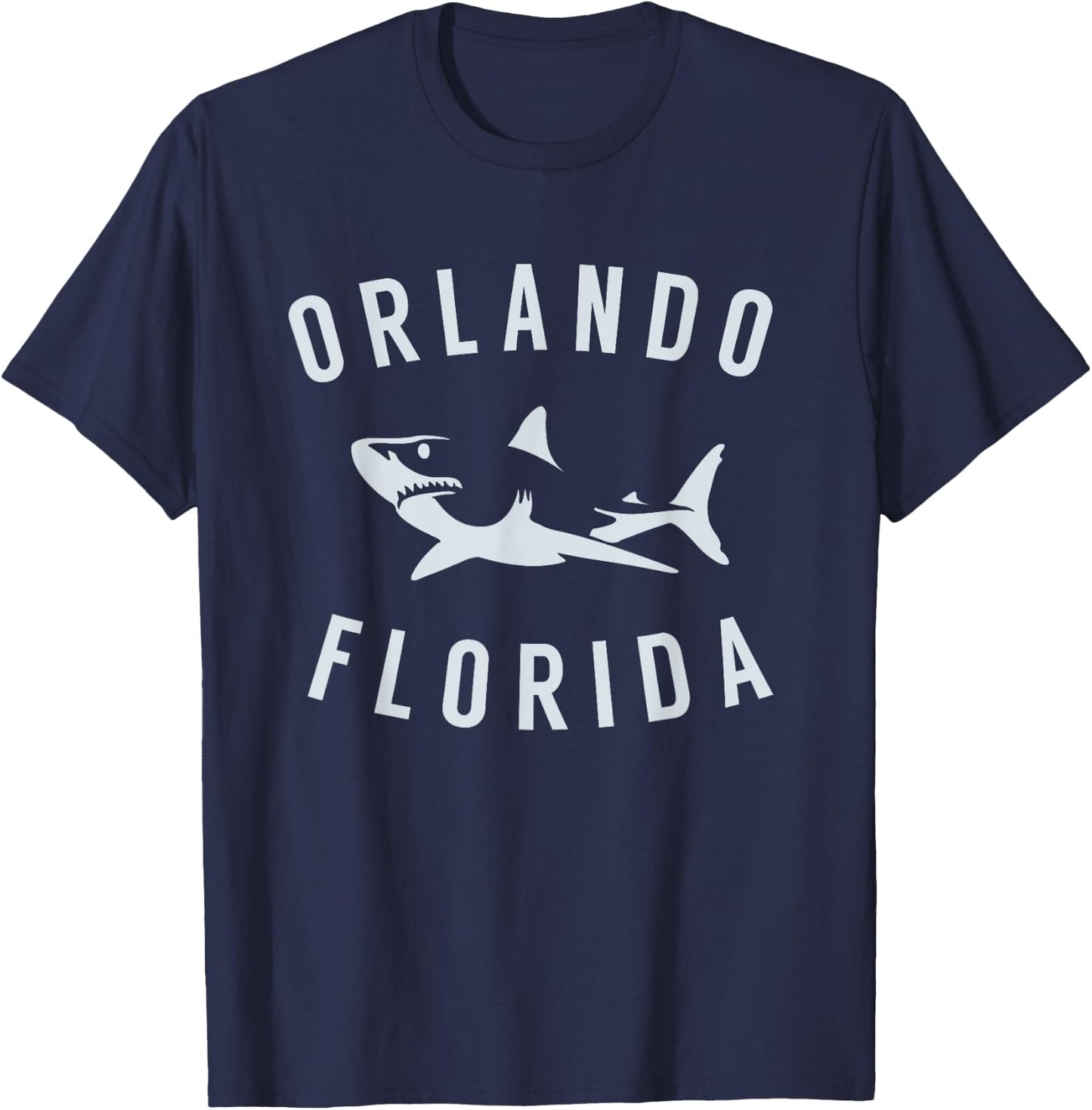 Orlando Florida T Shirt Shark FL Souvenirs T-Shirt - T-Shirt | Navy