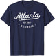 Classic Retro Vintage Atlanta Georgia USA ATL 1847 Novelty T-Shirt - T-Shirt | Navy