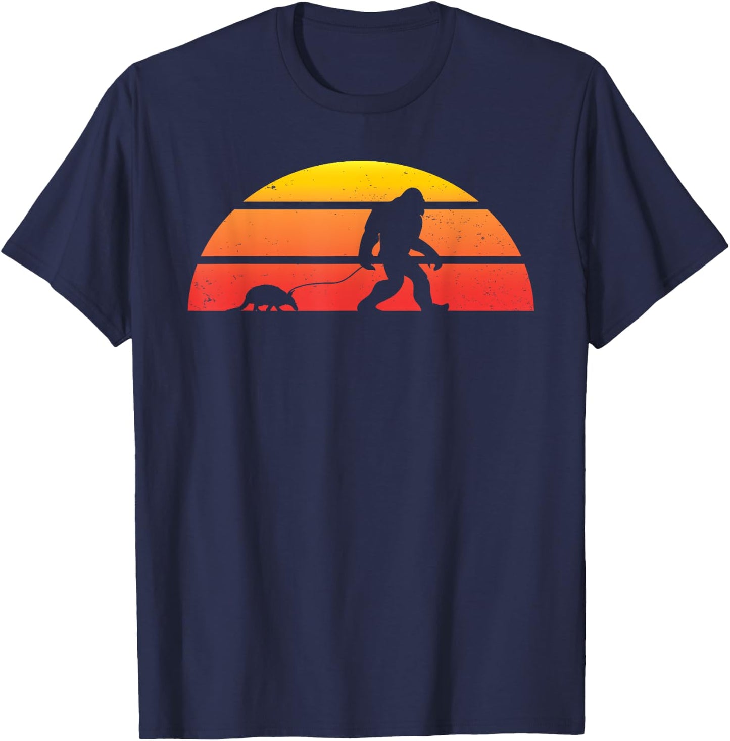 Bigfoot Armadillo Animal Outfit Sasquatch Gift Armadillo T-Shirt - T-Shirt | Navy