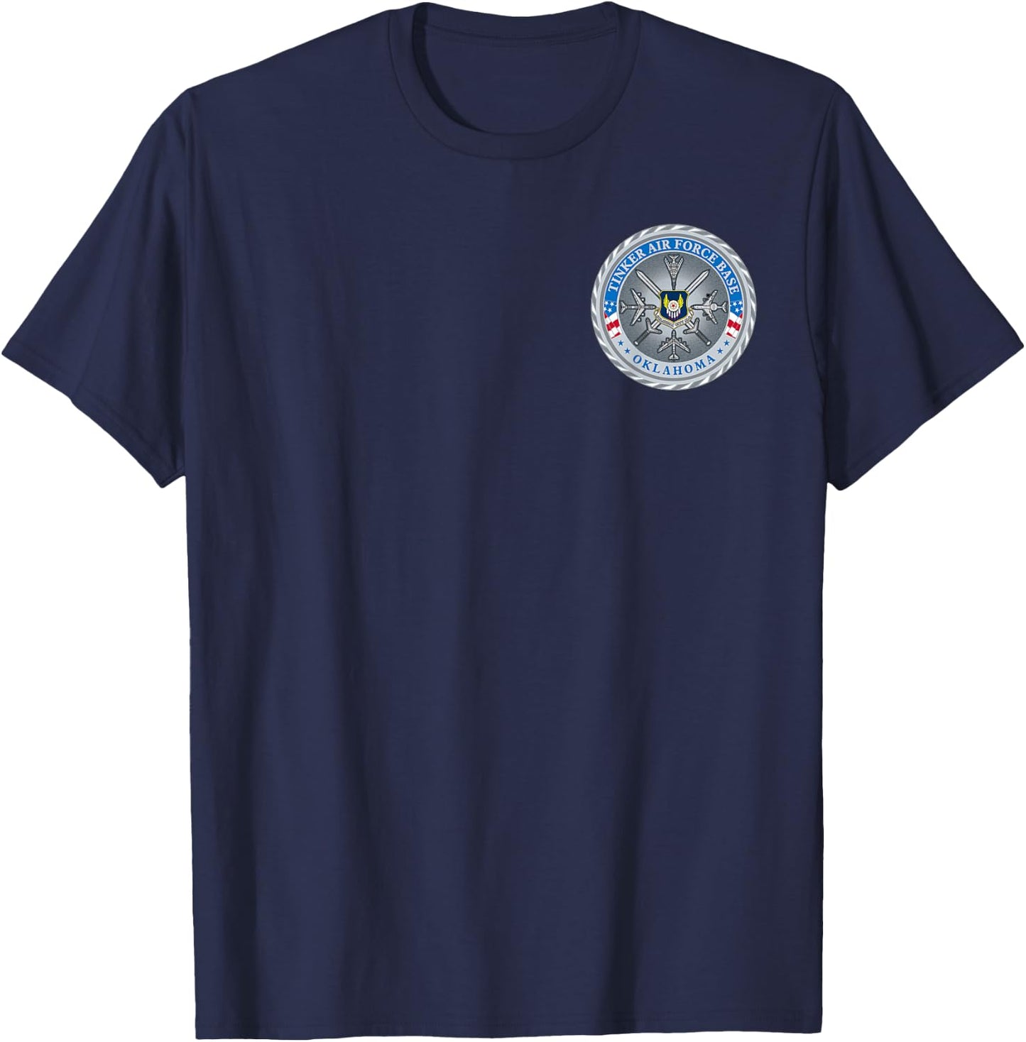 Tinker Air Force Base AFB Military Veteran Patch T-Shirt - T-Shirt | Navy