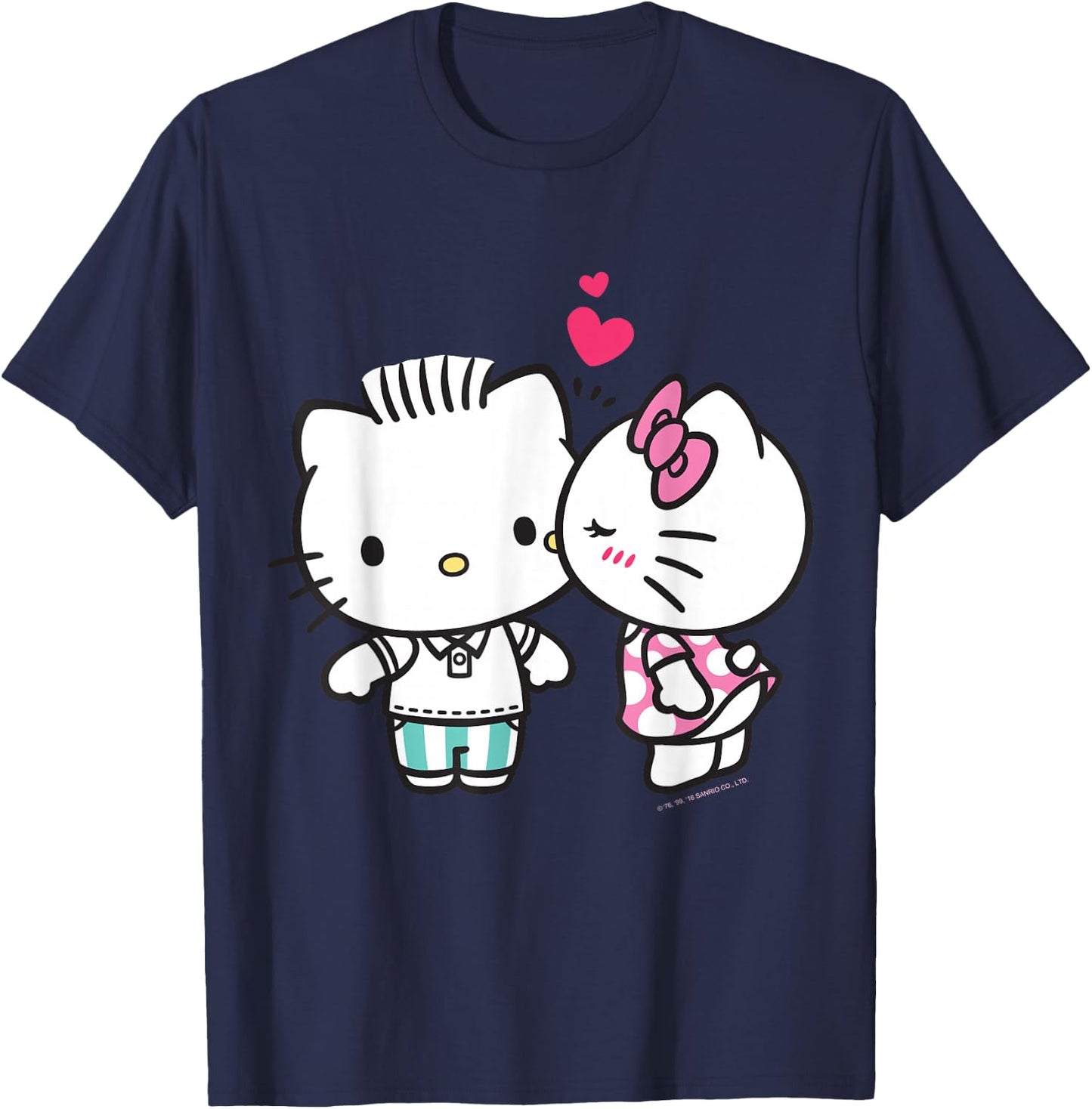Hello Kitty and Dear Daniel Valentine Shirt T-Shirt - T-Shirt | Navy