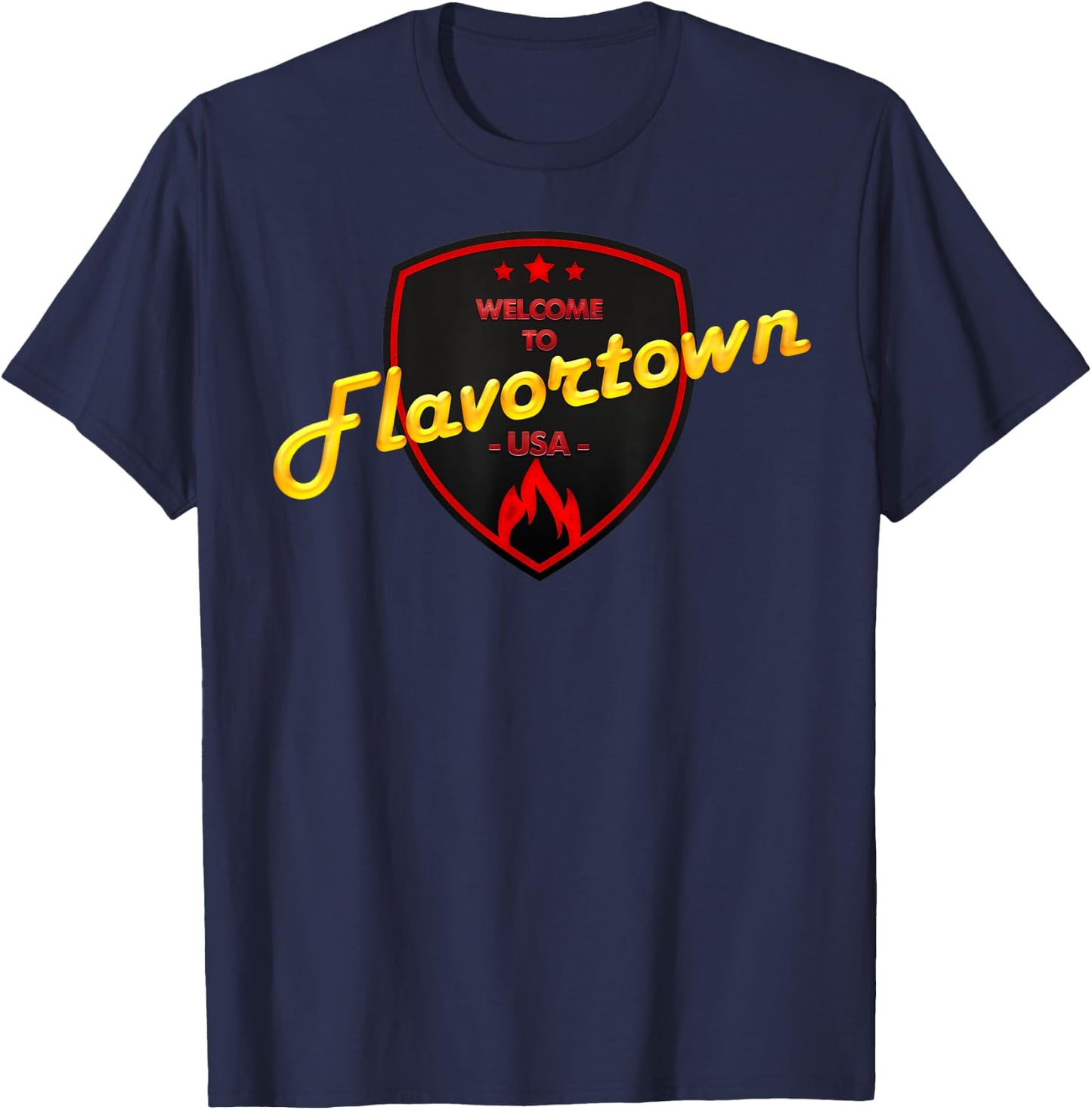Flavortown Food Culture T-Shirt - T-Shirt | Navy
