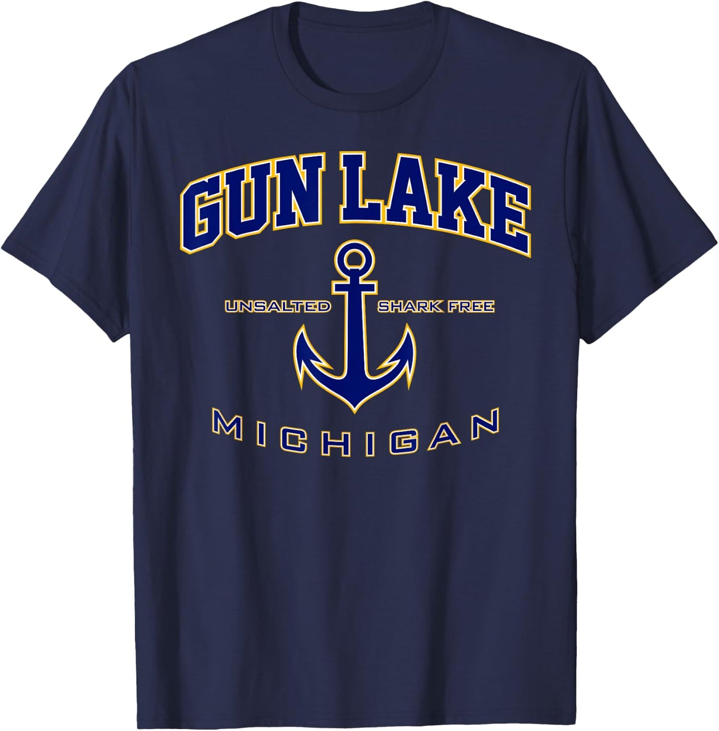 Gun Lake MI Shirt for & Men T-Shirt - T-Shirt | Navy