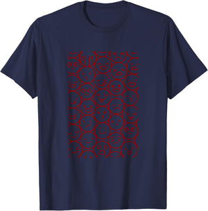 Maroon Red Burgundy Personalities Maroon Red Burgundy T-Shirt - T-Shirt | Navy