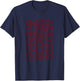 Maroon Red Burgundy Personalities Maroon Red Burgundy T-Shirt - T-Shirt | Navy
