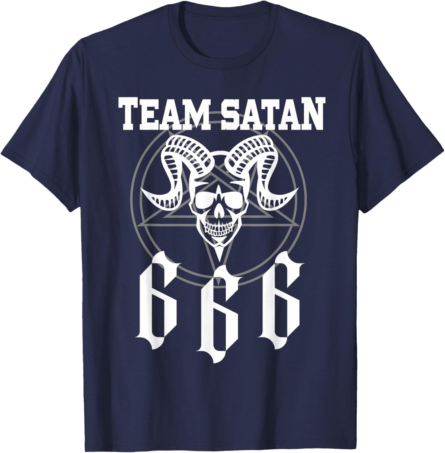 Team Satan 666 Costume T-Shirt - T-Shirt | Navy