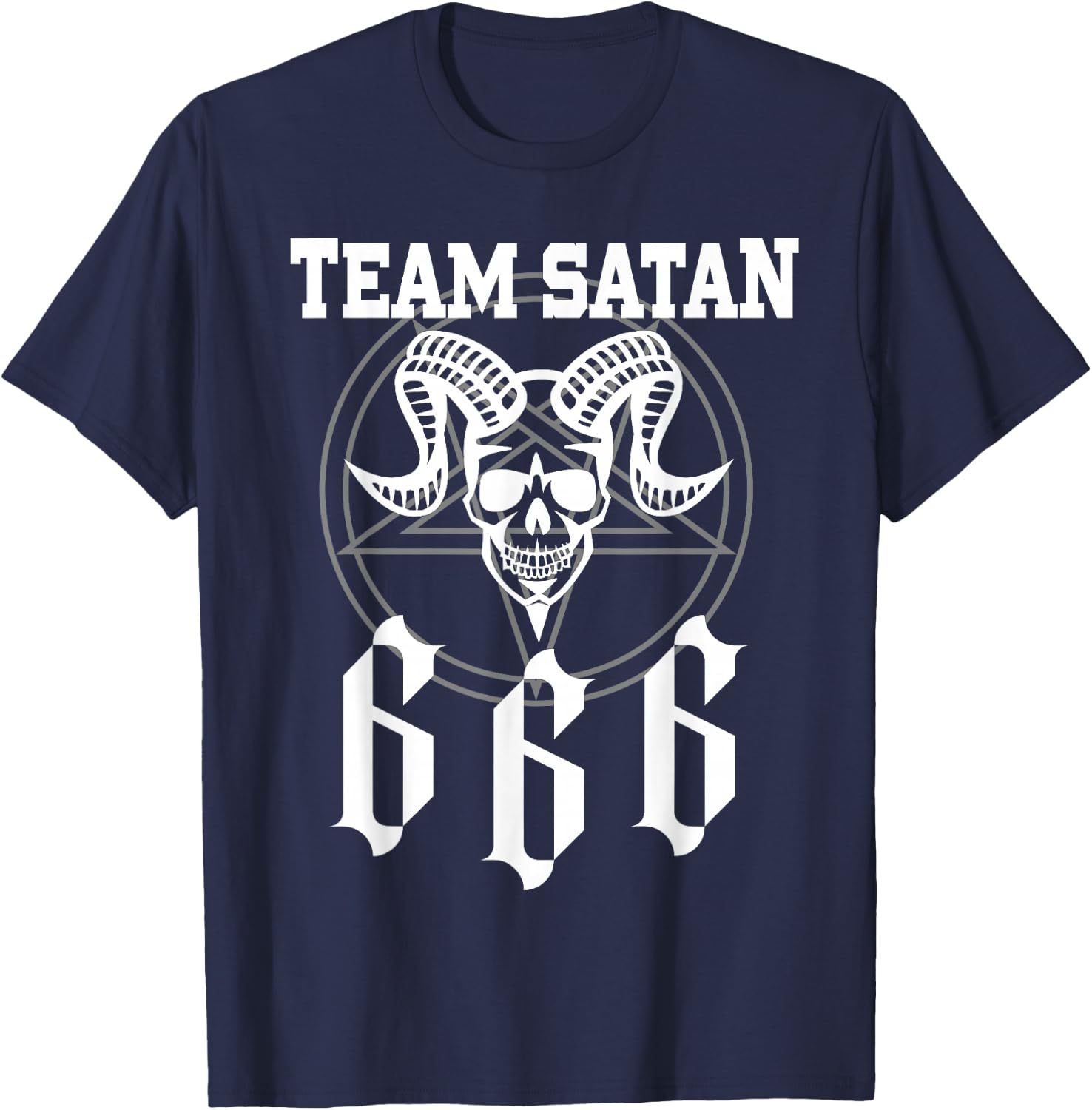 Team Satan 666 Costume T-Shirt - T-Shirt | Navy