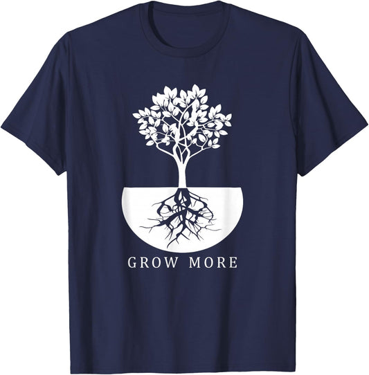 Grow More - Gardening and Men T-Shirt - T-Shirt | Navy